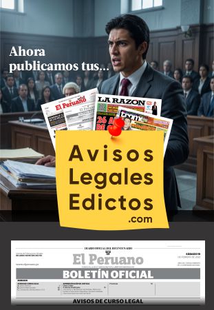 Avisos Legales Edictos Balance Anual Avisos de Utilidades Disolución y Liquidacion El Peruano diarios - AdPublis